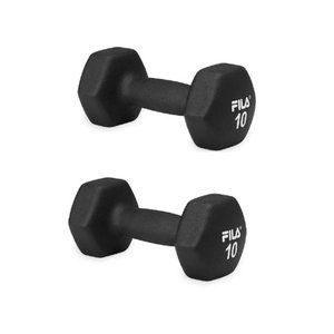 Fila Neoprene Dumbbell, Black - 10 lbs, 2pack NWT